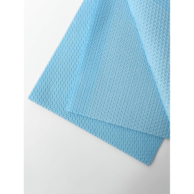 Стоматологические нагрудные салфетки трехслойные 33×41 см, голубые (50 шт.)