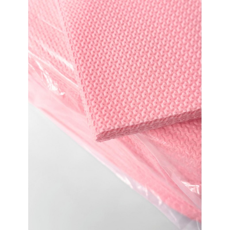 Стоматологические нагрудные салфетки трехслойные 33×41 см, розовые (500 шт.)