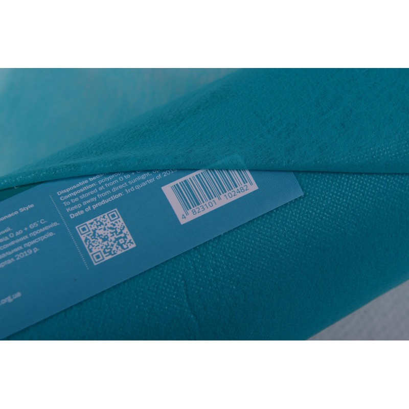 Простирадла одноразові Monaco Style, 0,8м х 200м, рулон, Зелений