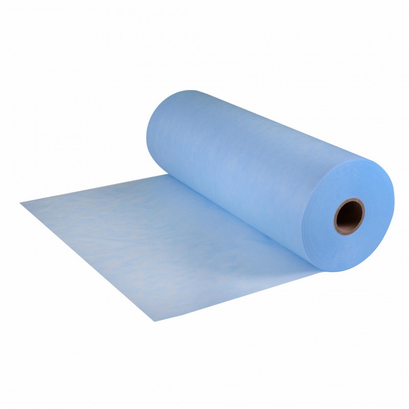 Простирадла одноразові Etto, СМС, 0,6м х 500м, рулон, Блакитний