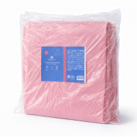 Пеньюар одноразовий поліетиленовий Monaco Style 90×135 см, 100 шт., рожевий