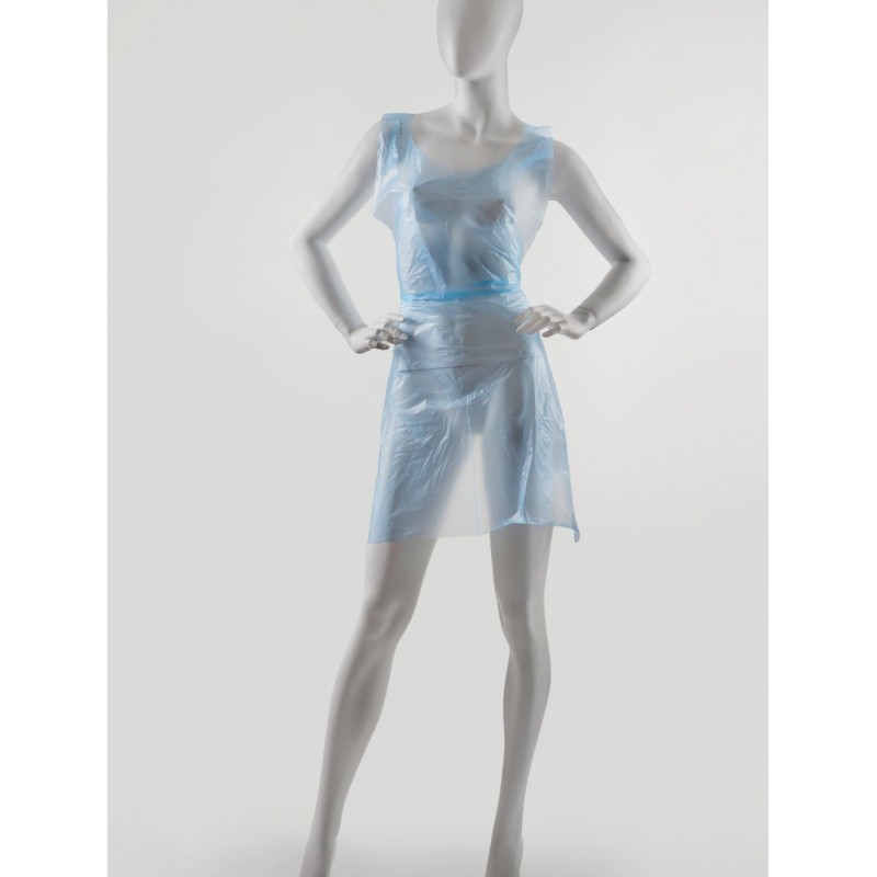 Фартук одноразовый полиэтиленовый Monaco Style 70×110 см, 50 шт., голубой