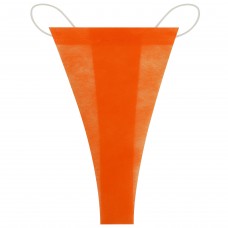 Трусики-стрінги, спанбонд, розмір S/M, помаранчевий (50 шт.)