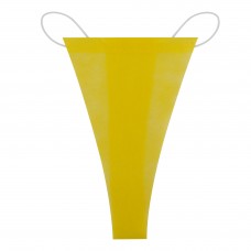 Трусики-стрінги, спанбонд, розмір S/M, жовтий (50 шт.)