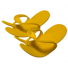 Тапочки-в'єтнамки одноразові EVA Monaco Style, жовті (25 пар)